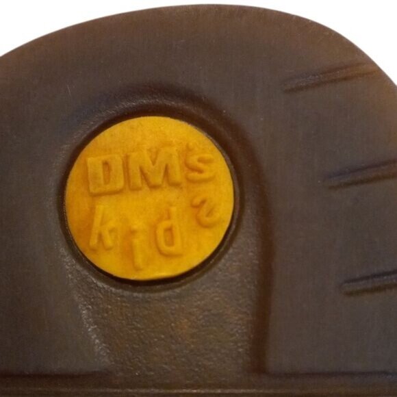 Dr. Martens Sz 13 Black Leather Childrens Sandals Open-Toe Made In England - Picture 14 of 14